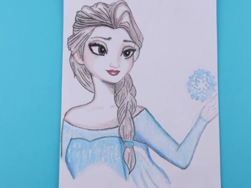 How to draw Elsa from Frozen 2 – Cristina is Painting