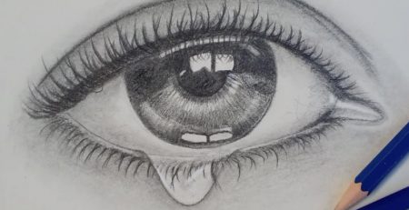 an teary eye