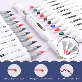 80 color brush marker