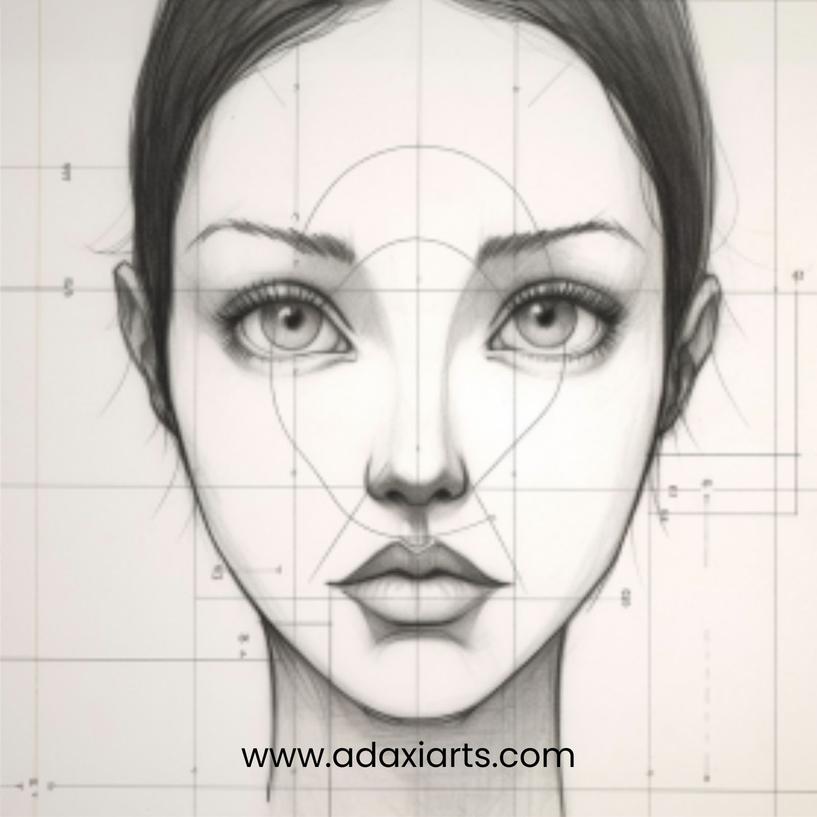How to Draw a Girl's Face with Pencils for Beginners
